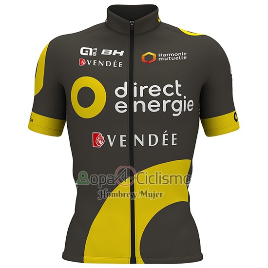 Direct Energie Ropa Ciclismo Culotte Corto 2017 Hombre Mangas Cortas Brown
